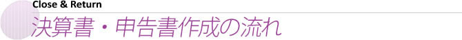 決算書や申告書の作成のポイント